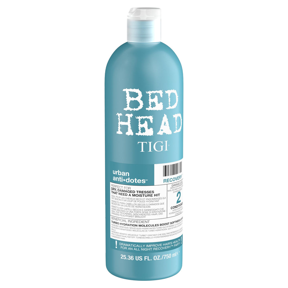 TIGI Bed Head pump dispense detail highlighting convenient, mess-free use