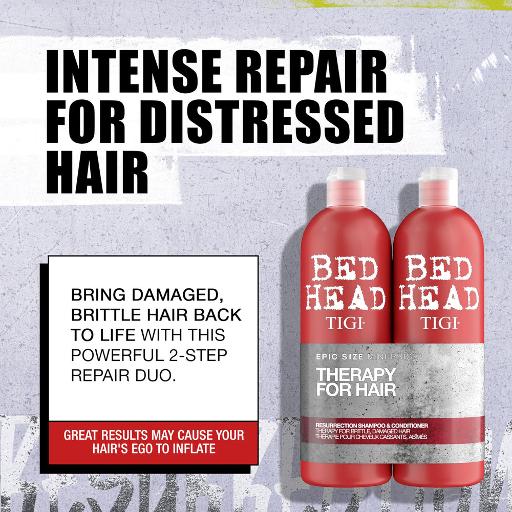 TIGI Bed Head pump close-up highlighting easy dispensing and controlled usage