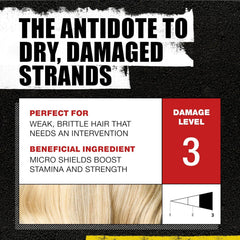 TIGI Bed Head creamy lather on palm showing gentle cleansing benefit