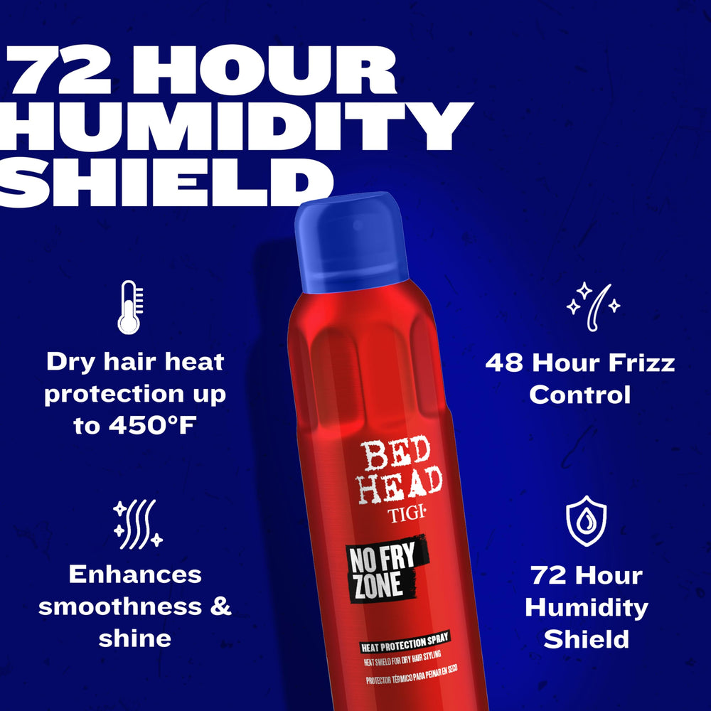 TIGI Bed Head leaves smooth shiny texture on dry hair