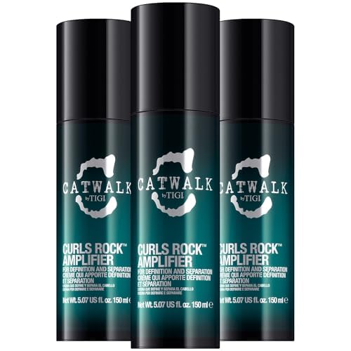 TIGI before and after waves showing enhanced curl definition benefit