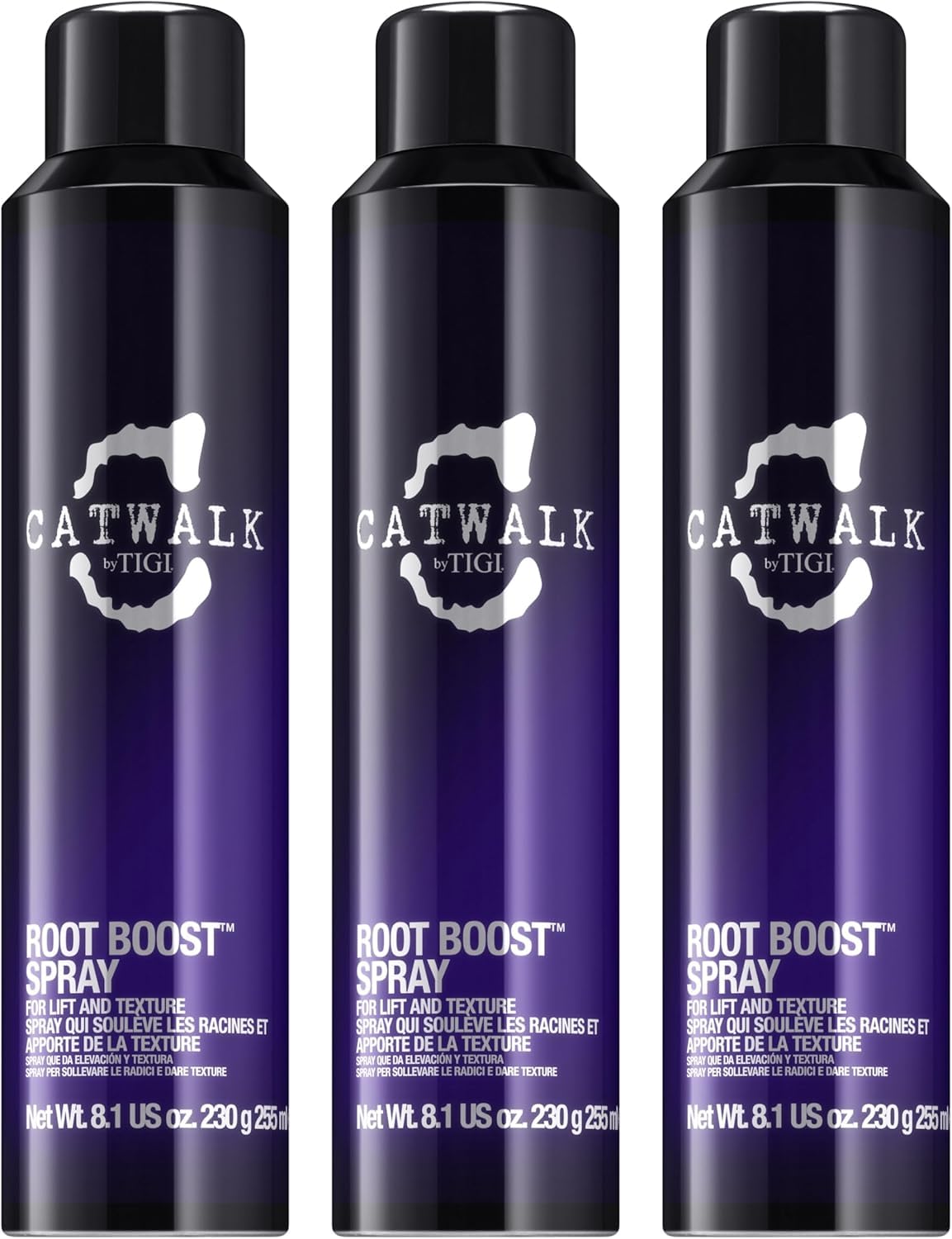 TIGI Catwalk bottle front packaging showing product and branding for instant recognition and lift