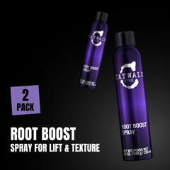 TIGI Catwalk spray action mist at roots giving instant lift benefit