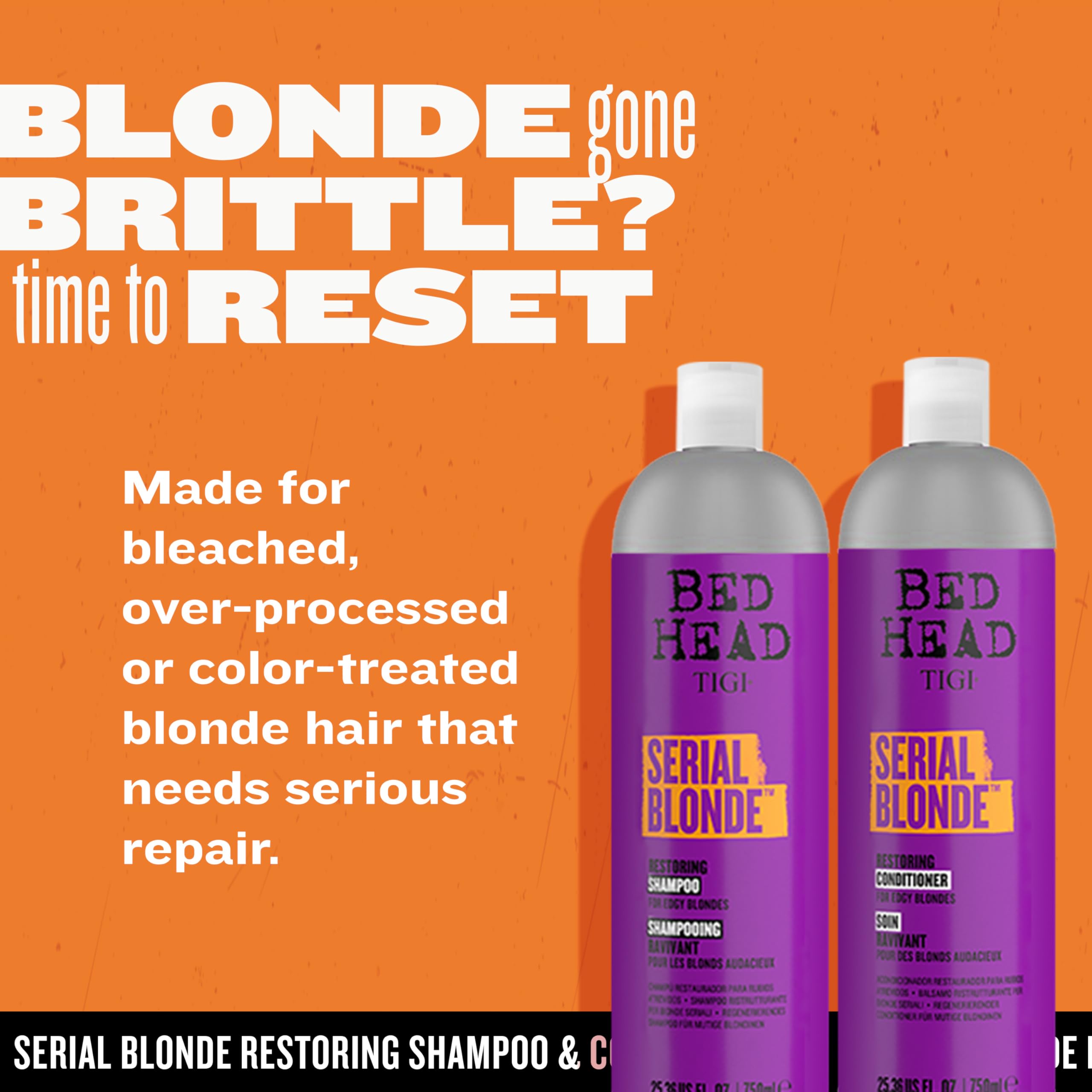 TIGI conditioner being poured to show rich moisturizing action