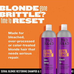 TIGI conditioner being poured to show rich moisturizing action