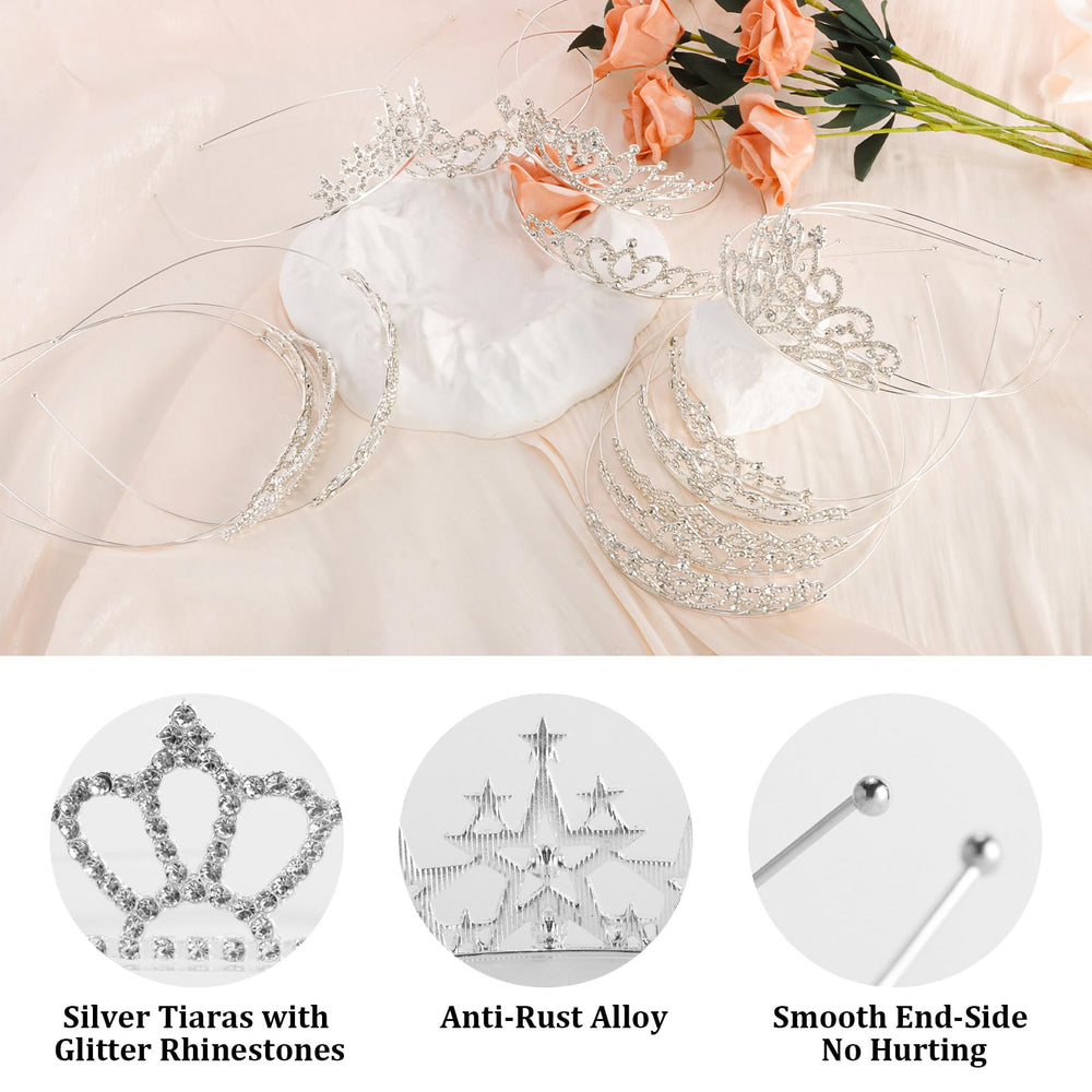 Tihebax tiara held in hand showing scale and easy portability for event planners
