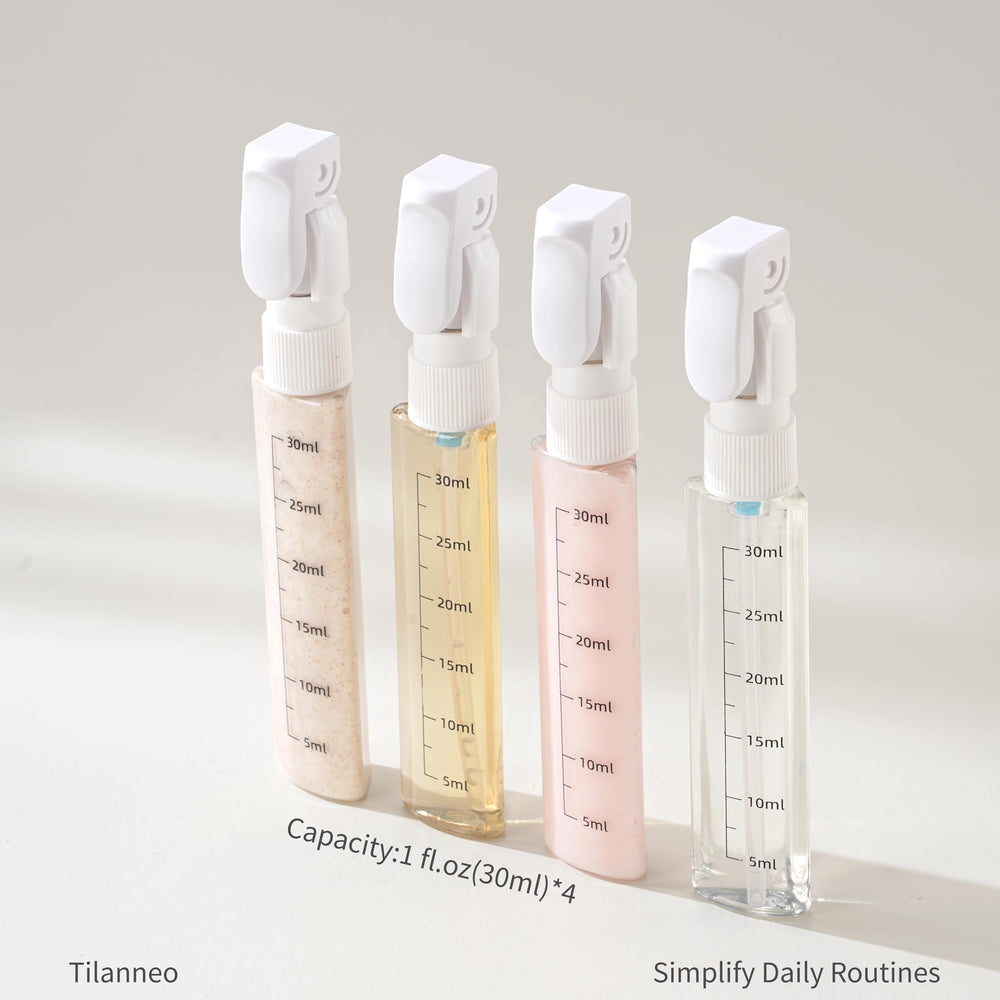 Tilanneo beside toiletry bag demonstrating travel-friendly size and scale