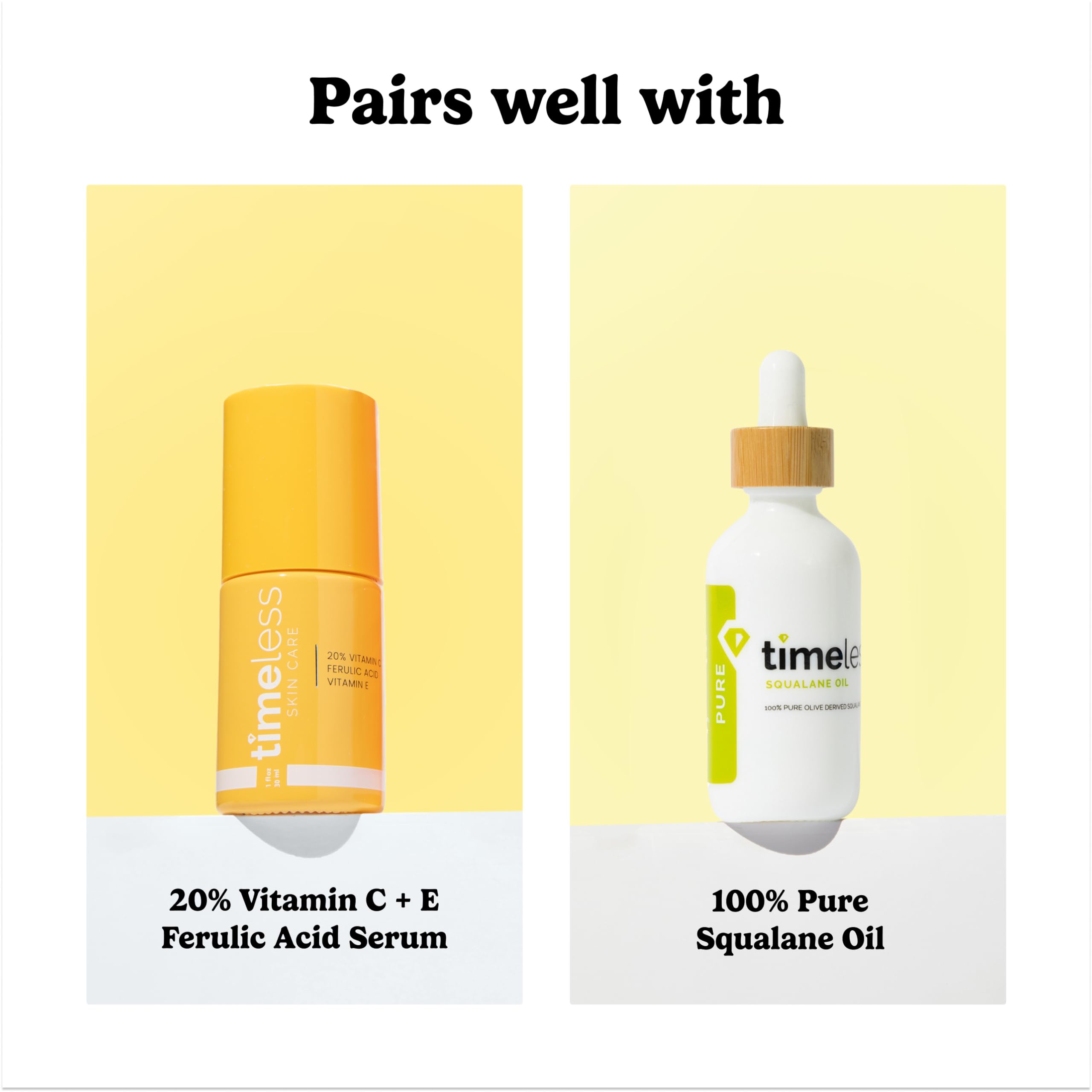 Timeless Skin Care bottle staged on vanity to suggest daily skincare routine