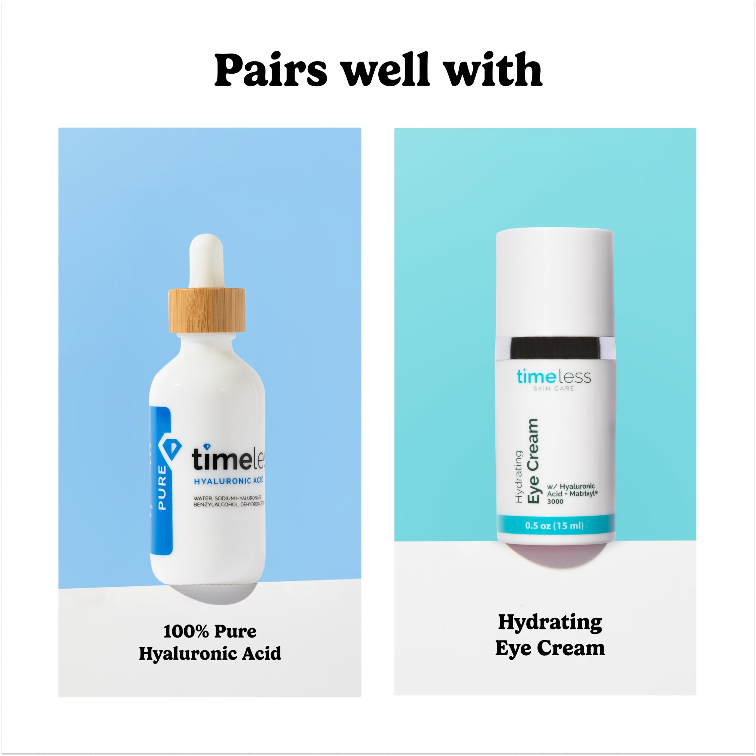 Timeless Skin Care applying serum to face demonstrating easy layering benefit