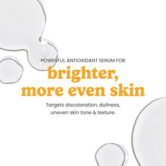 Timeless product label and ingredient list, clarity about vitamins C, E, ferulic