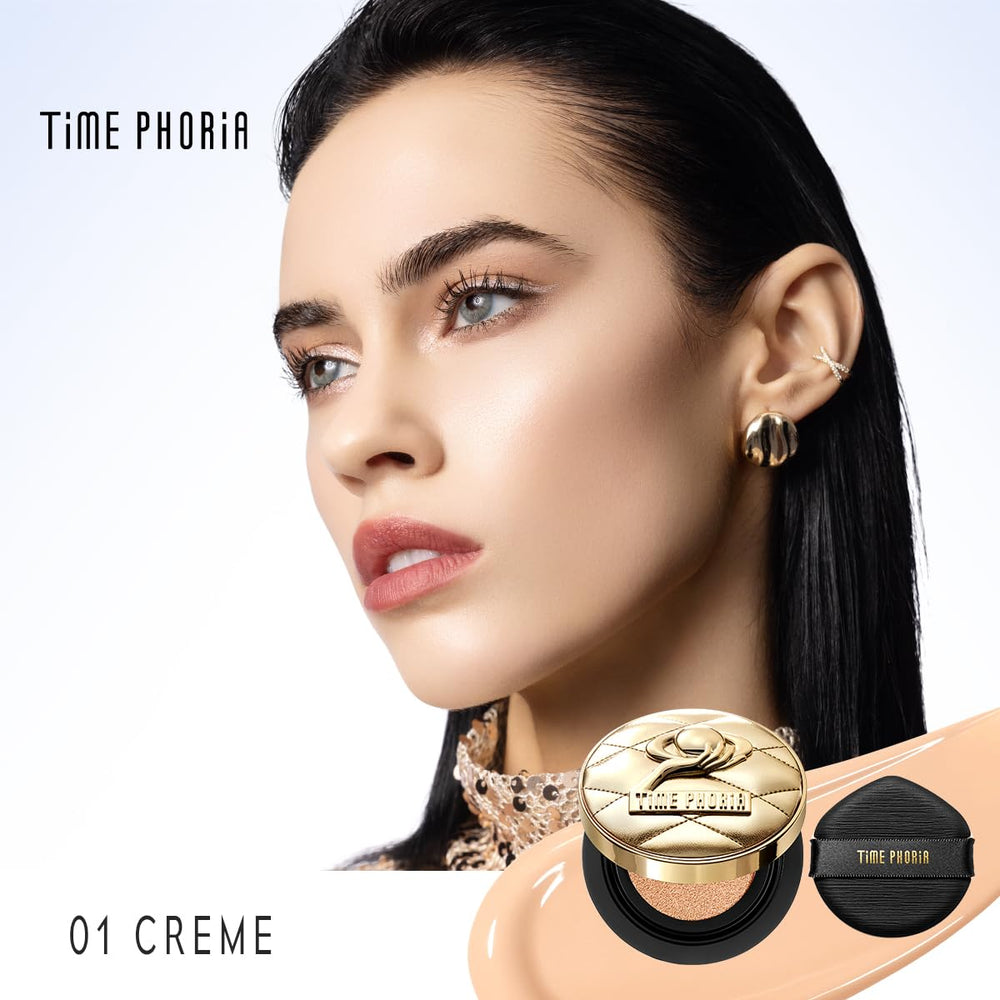 TIMEPHORIA open cushion top revealing soaked sponge for easy application benefit