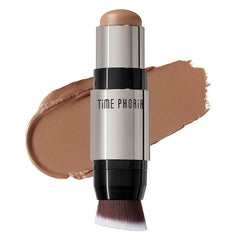 TIMEPHORIA front view of dual-ended contour stick shows sleek packaging and portability