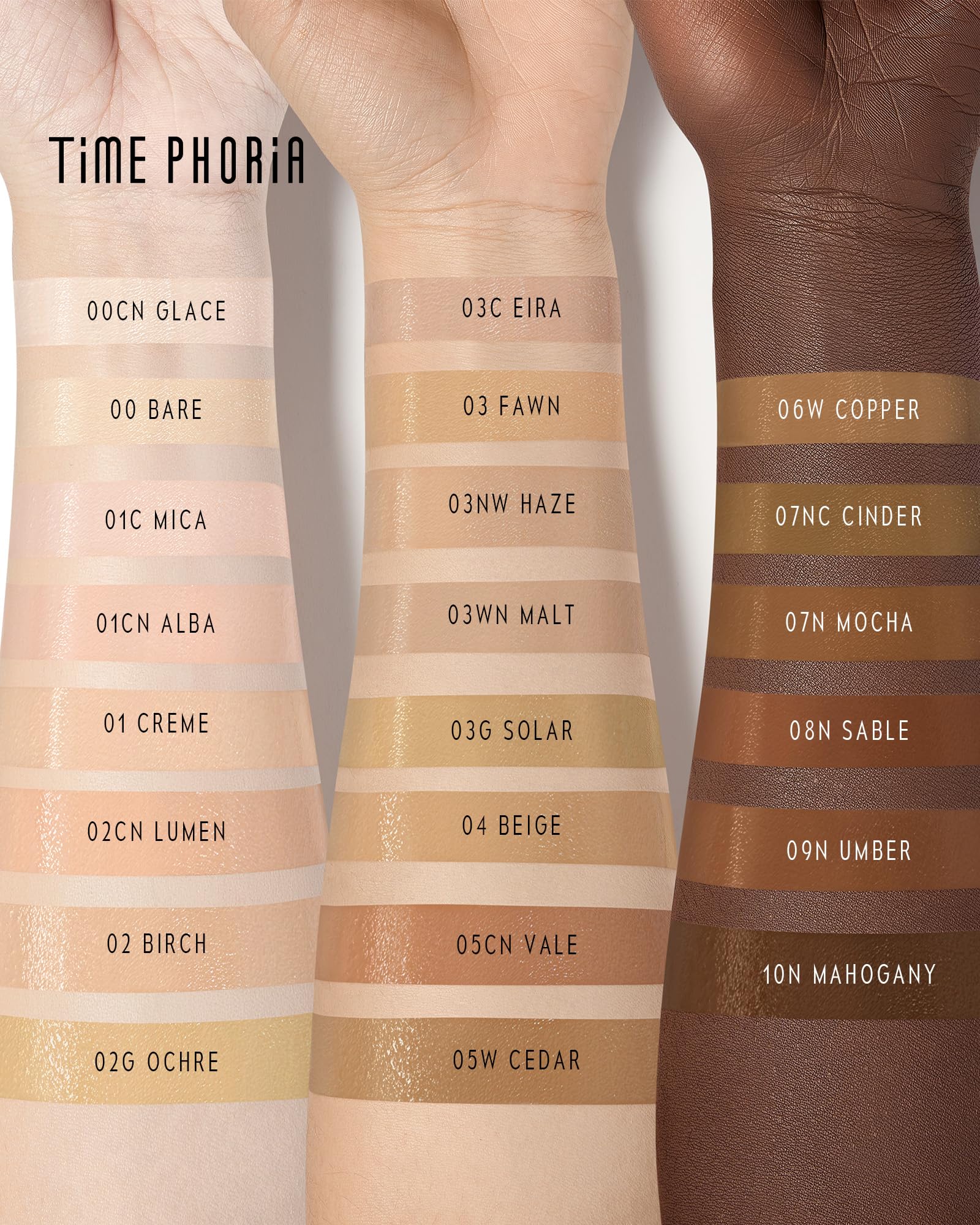 TIMEPHORIA model applying cushion in morning routine for hydrated glow benefit