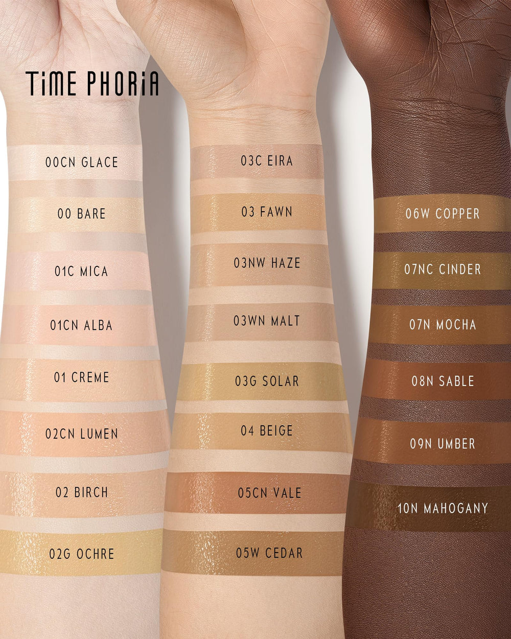 TIMEPHORIA model applying cushion in morning routine for hydrated glow benefit