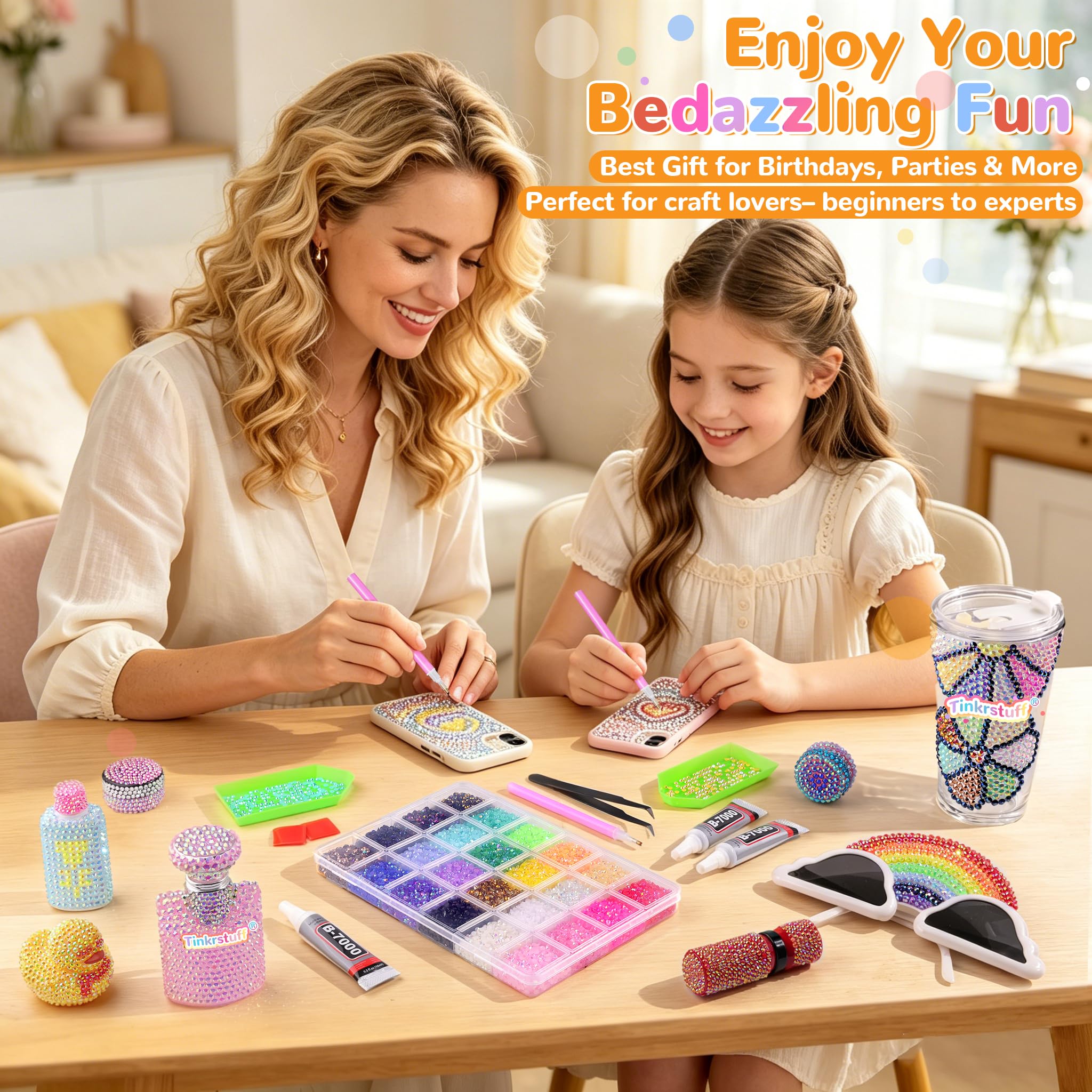 TINKRSTUFF lifestyle craft table with kit inspiring creative projects