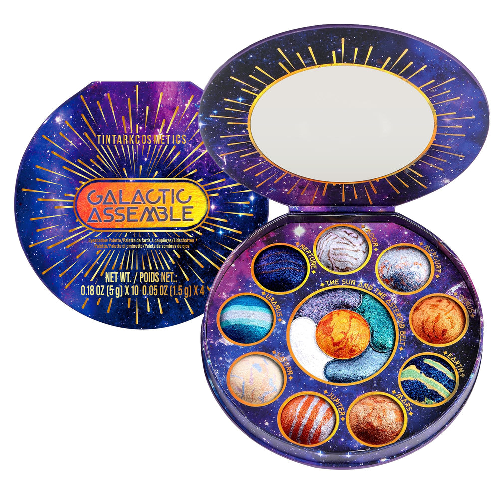 Tintark palette front packaging showing solar-system inspired artwork and benefits