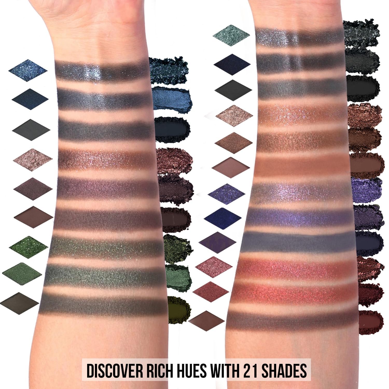 tintark close-up of eyeshadow pan texture showing smooth, blendable powder finish