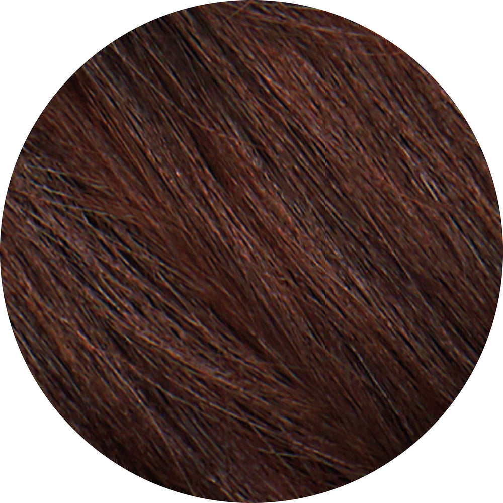 Tints of Nature finished hair showing rich chocolate brown shine