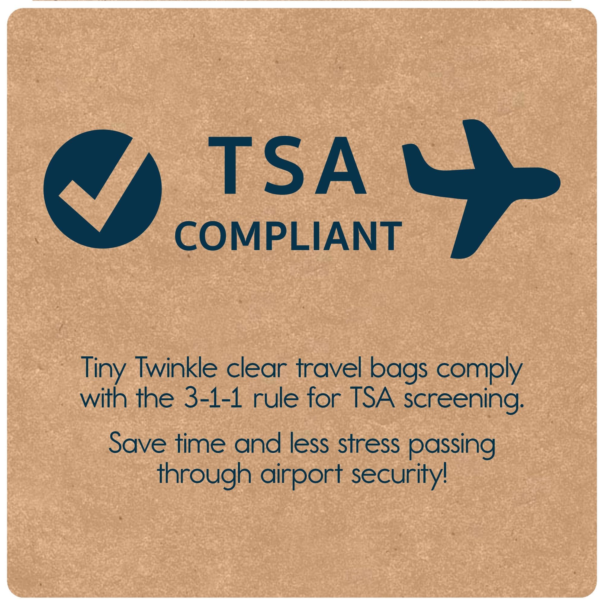 Tiny Twinkle small pouch with toiletries and pacifier for travel