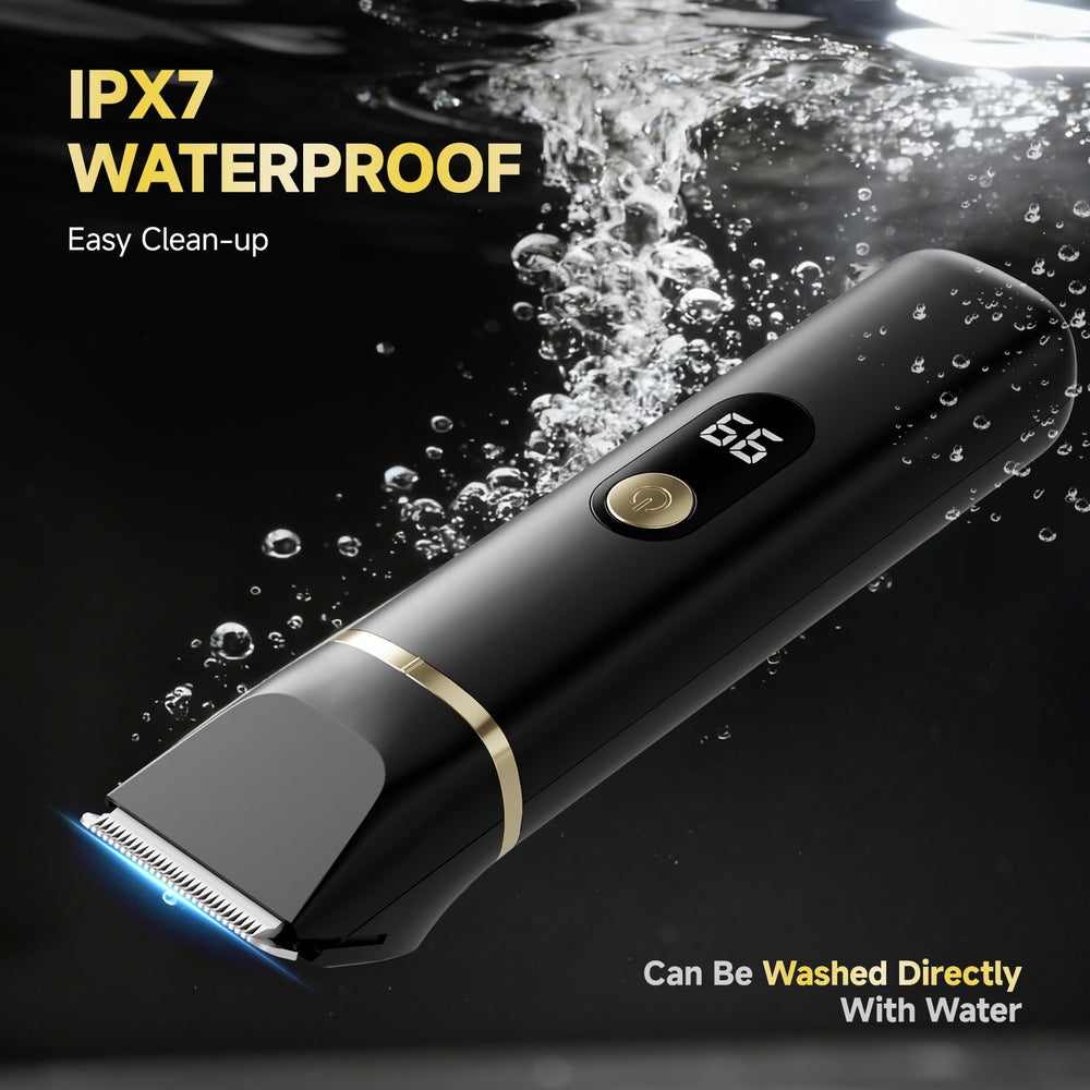tiovara trimmer being rinsed in shower for hygienic wet use