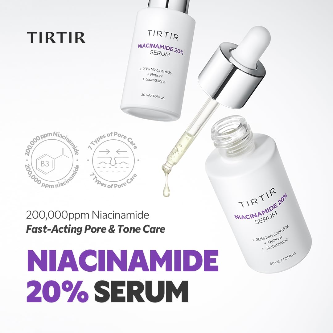 TIRTIR 30ml bottle label close-up showing ingredient concentration