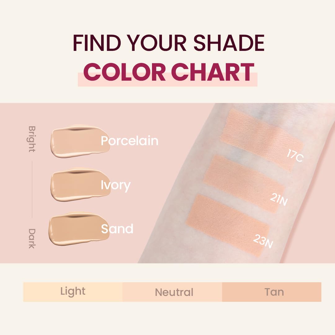 TIRTIR application on cheek illustrating seamless blend and coverage