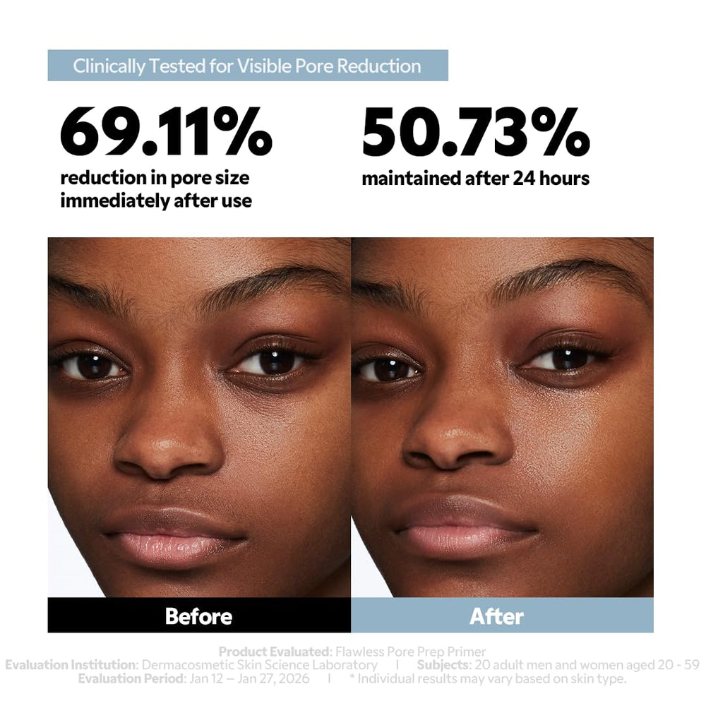 TIRTIR applying primer on skin to show immediate blurring effect