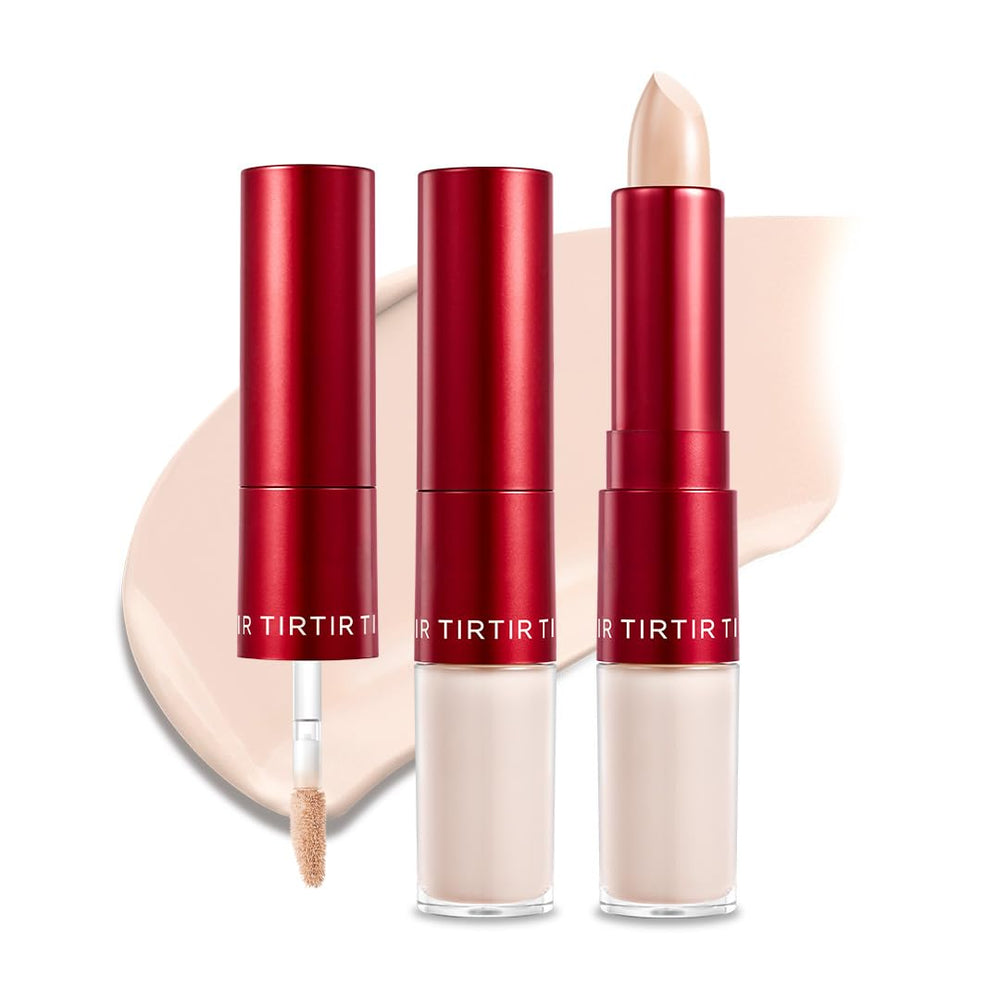 TIRTIR Glide&Hide front view compact concealer highlighting portability and dual tool benefit