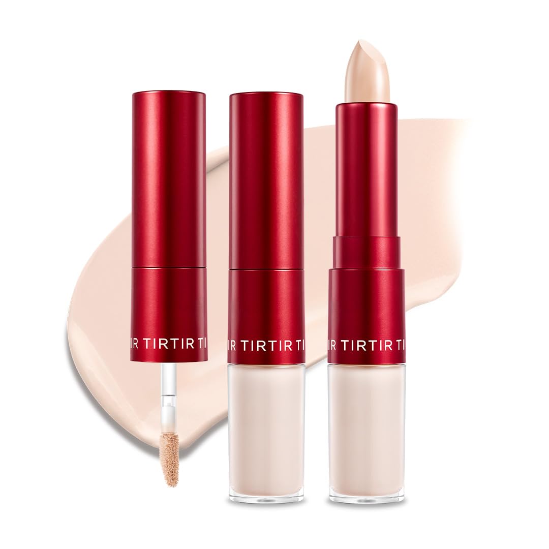 TIRTIR Glide&Hide front view compact concealer highlighting portability and dual tool benefit