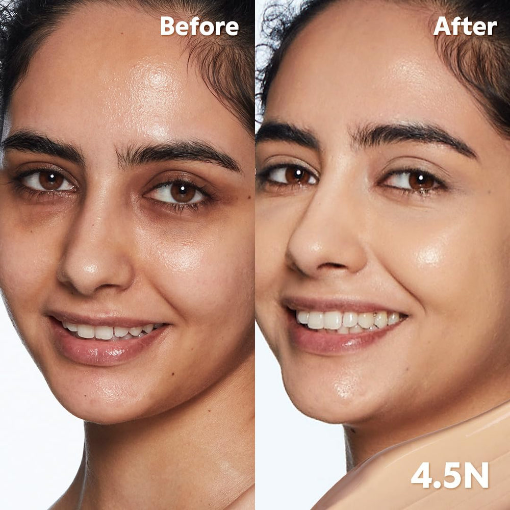 TIRTIR swatches of shade #7.3N on forearm illustrating buildable coverage