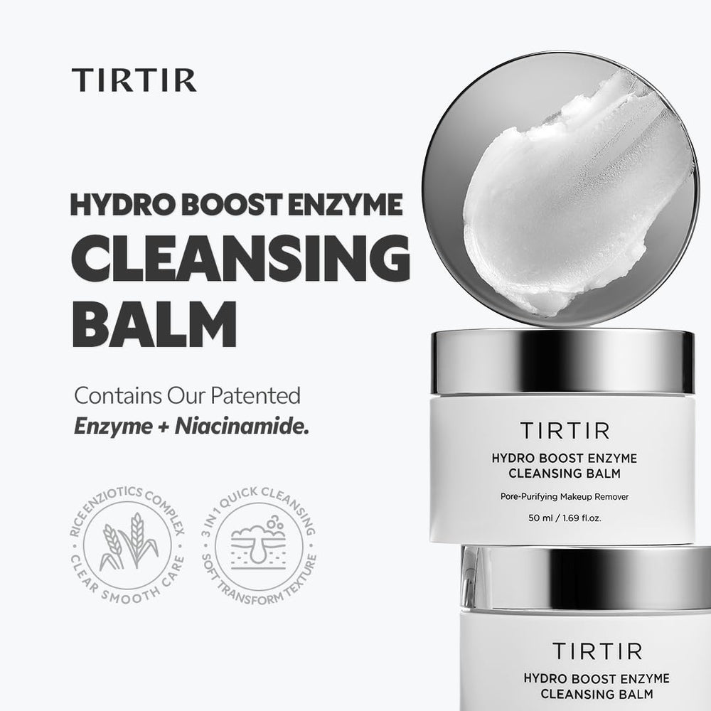 TIRTIR balm on hand demonstrating melt-away makeup removal benefit