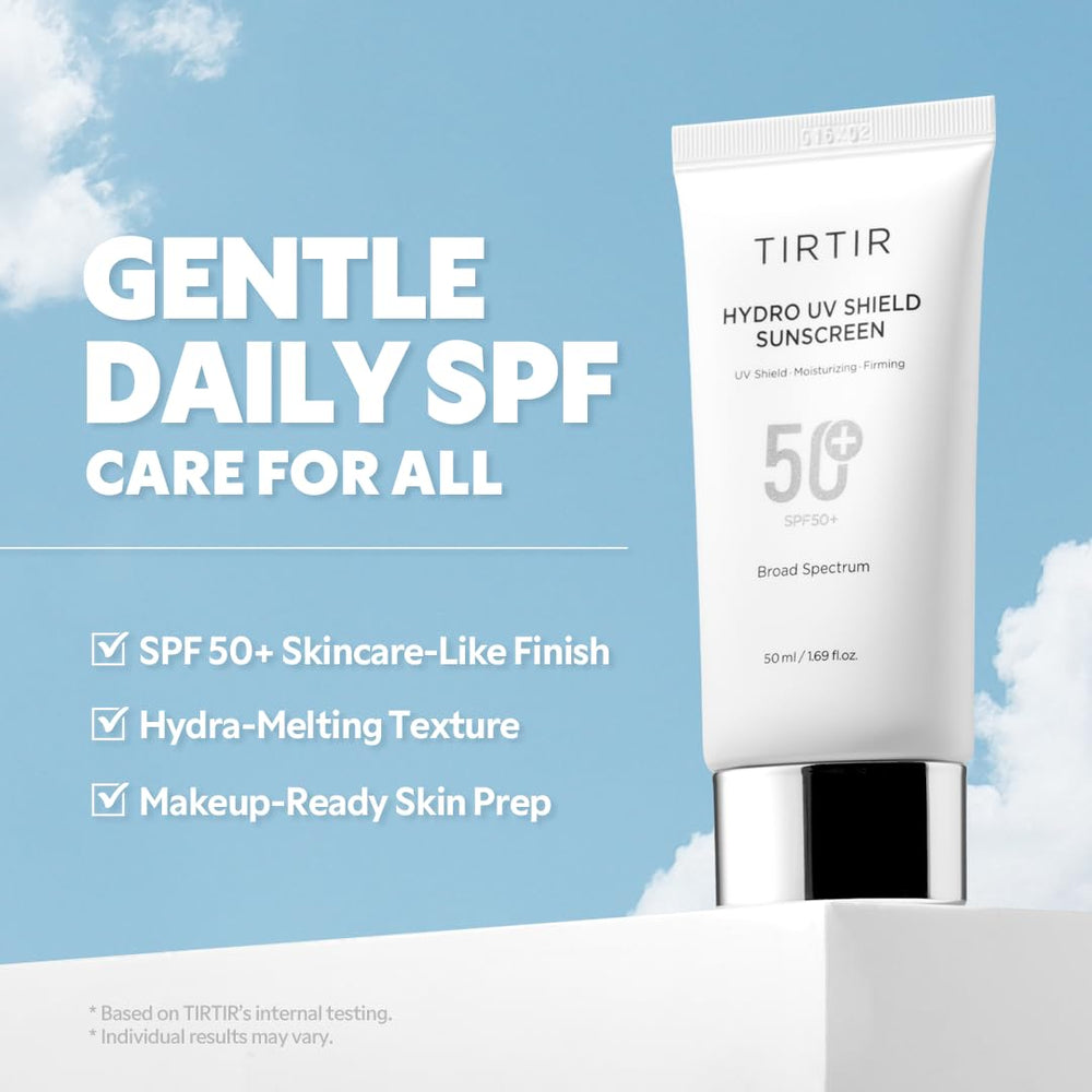 TIRTIR next to a 1.69 fl oz scale to show compact travel-friendly size