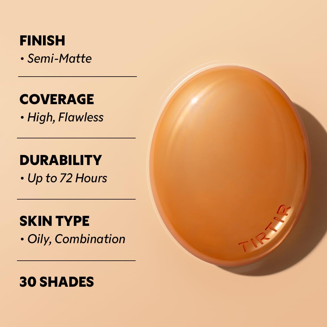 TIRTIR swatch of shade 29N Natural Beige showing true color match benefit