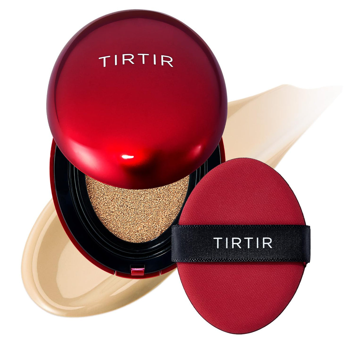 TIRTIR front packaging showing compact and shade label, easy shade selection