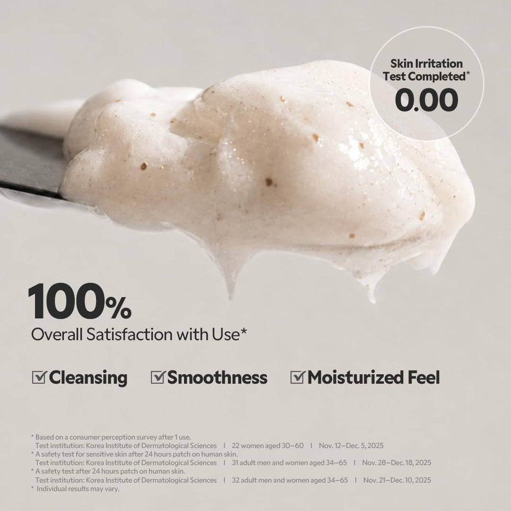 TIRTIR lather on palm showing easy emulsification and rinseability