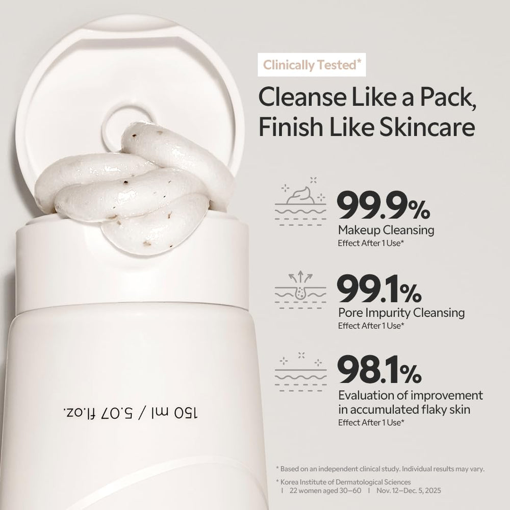 TIRTIR product on hand demonstrating creamy pack-to-cleanser texture