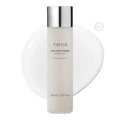 TIRTIR milk skin rice toner front bottle showing clean design and volume