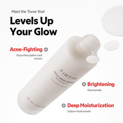 TIRTIR milk skin rice toner held in hand to show 150ml scale for travel convenience