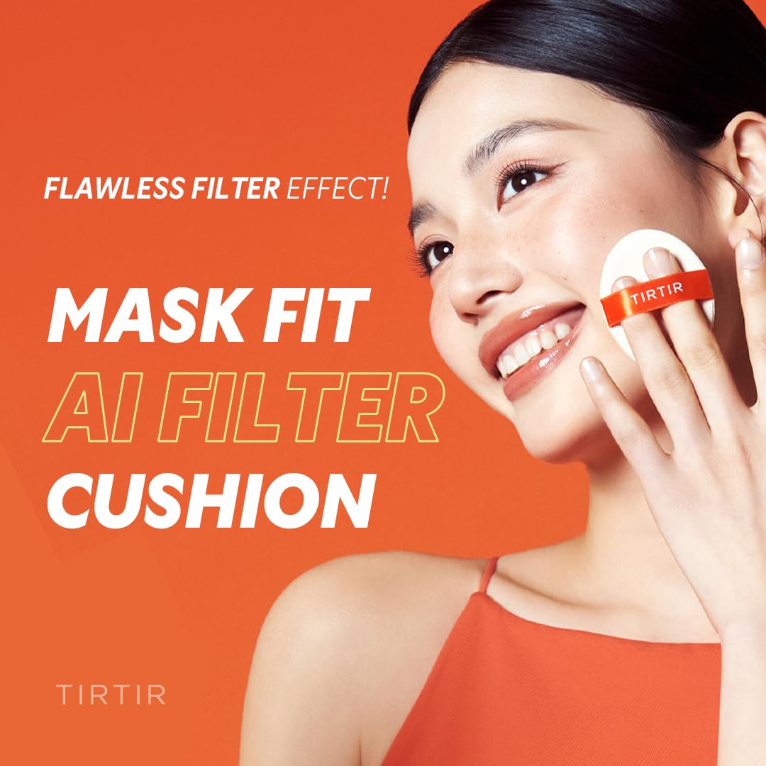 TIRTIR mini cushion open compact with sponge and cushion visible for quick touchups