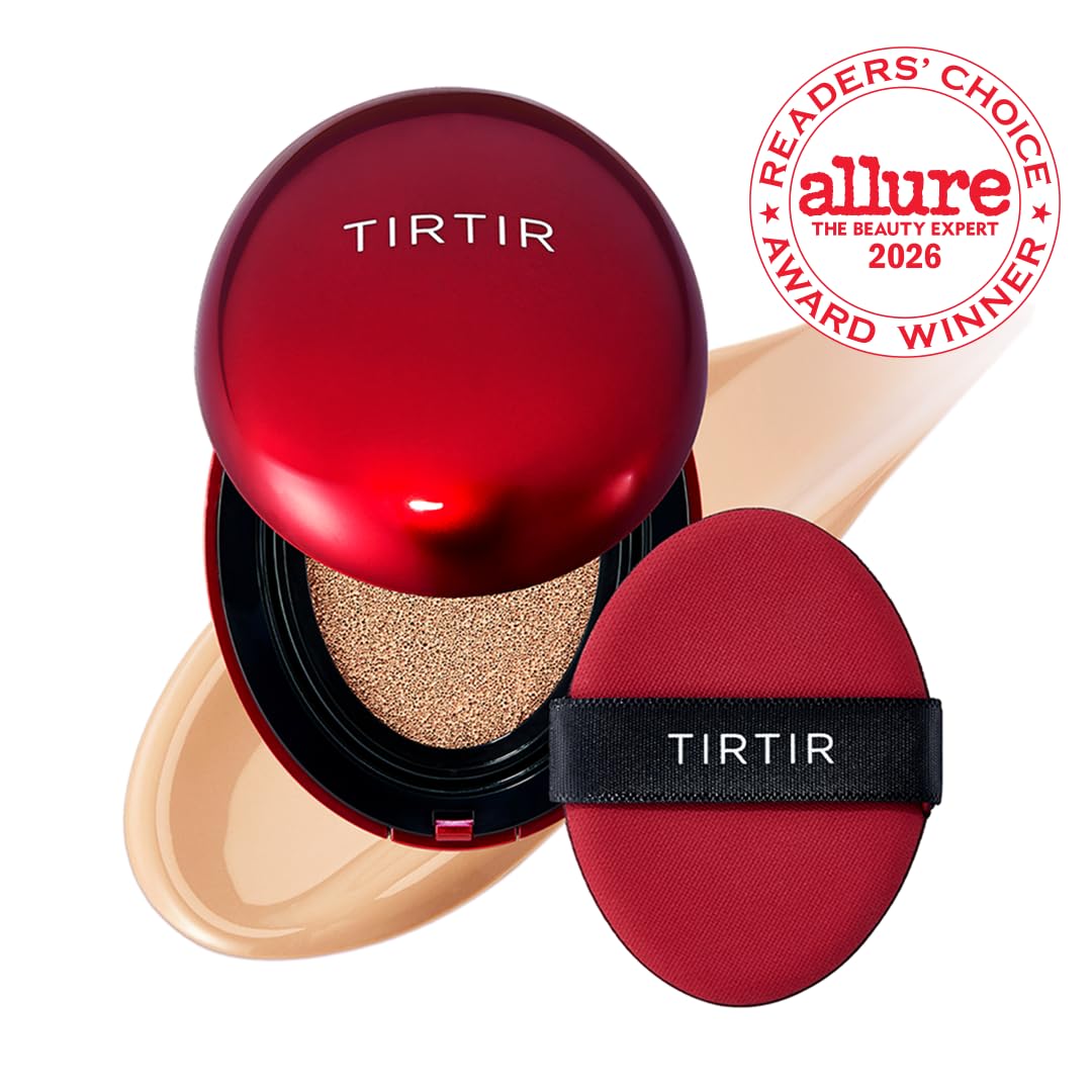 TIRTIR mini open cushion top view showing sponge applicator and neat design