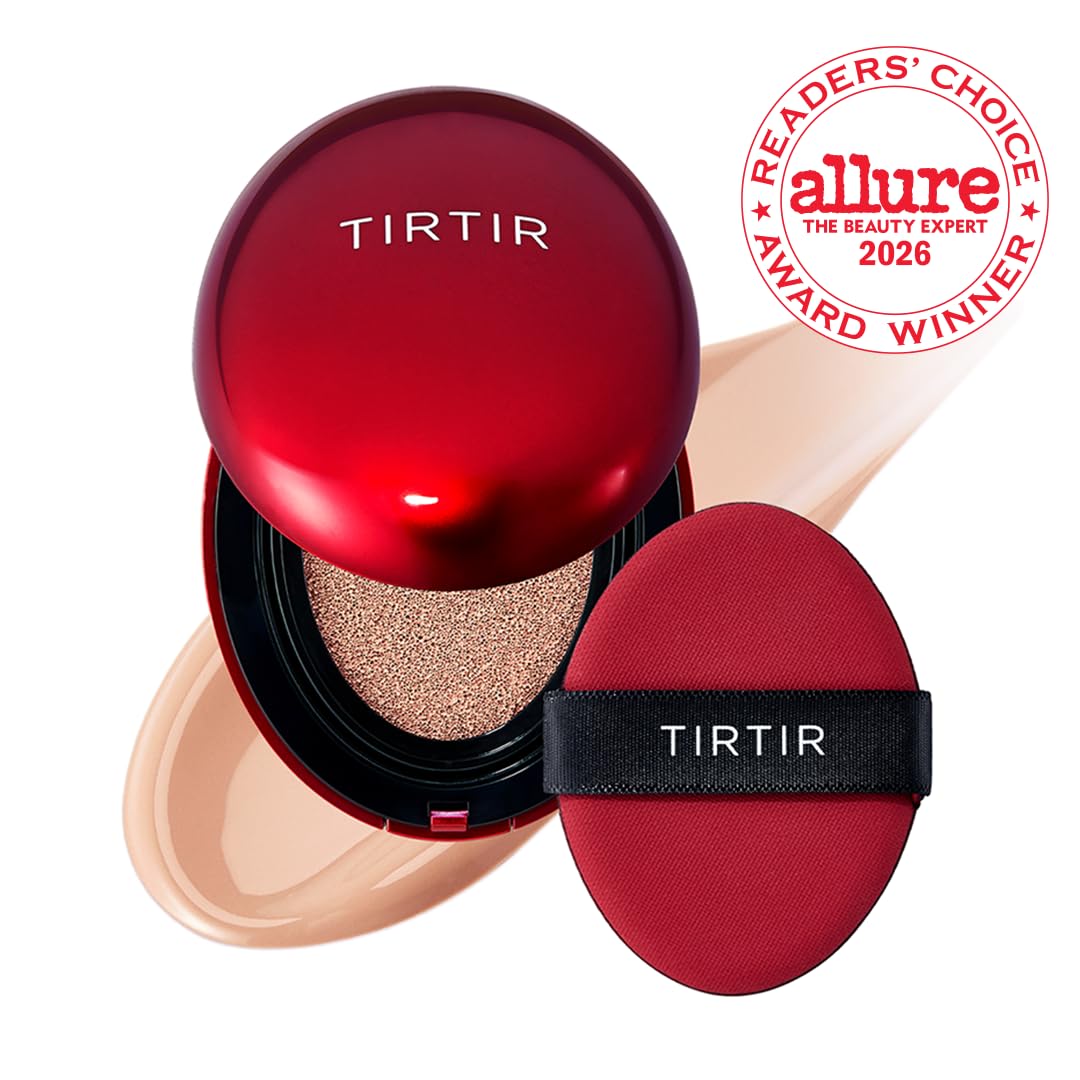 TIRTIR mini open cushion top view revealing sponge applicator and clean tray