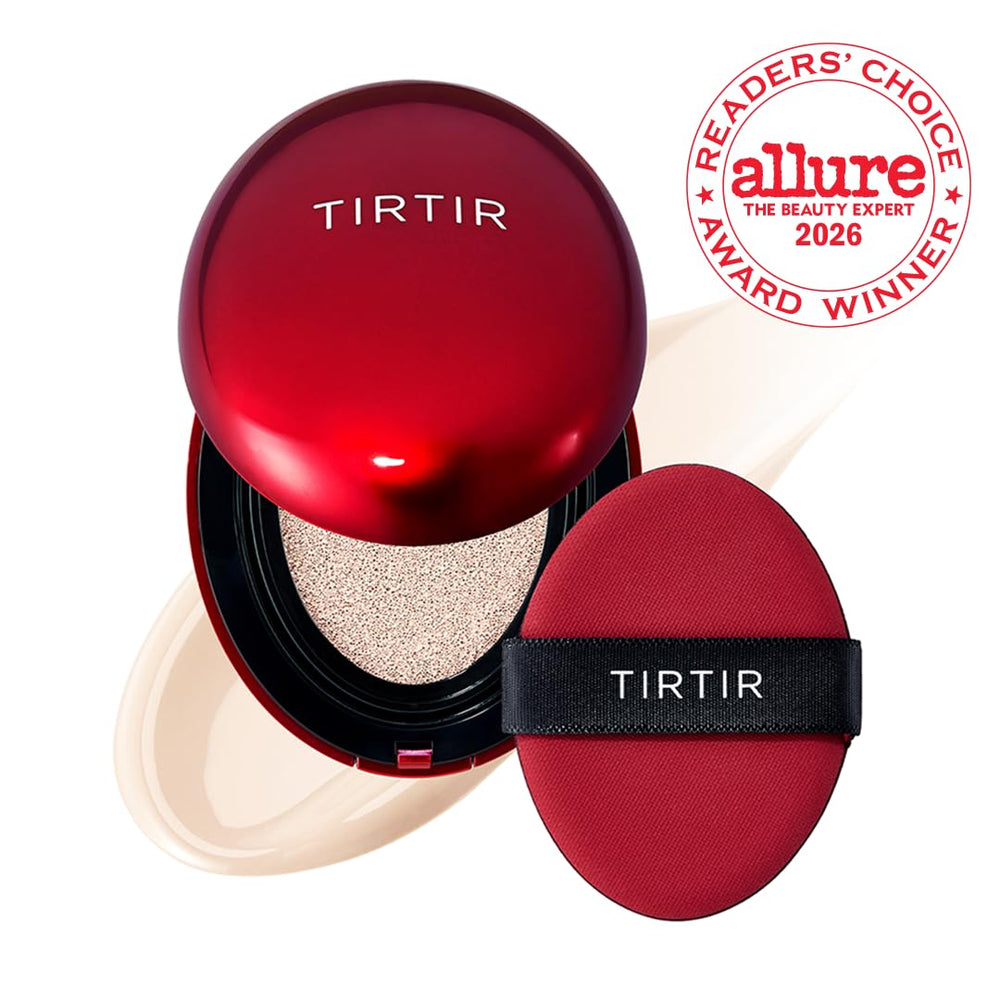 TIRTIR open cushion top view displaying sponge applicator for quick touch-ups