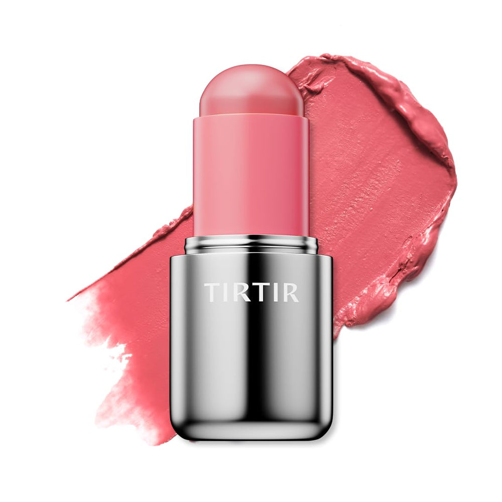 TIRTIR front packaging showing peach stick and compact design benefit