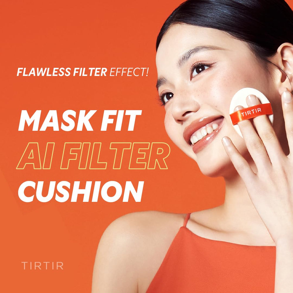 TIRTIR open cushion revealing sponge and refill for clean application