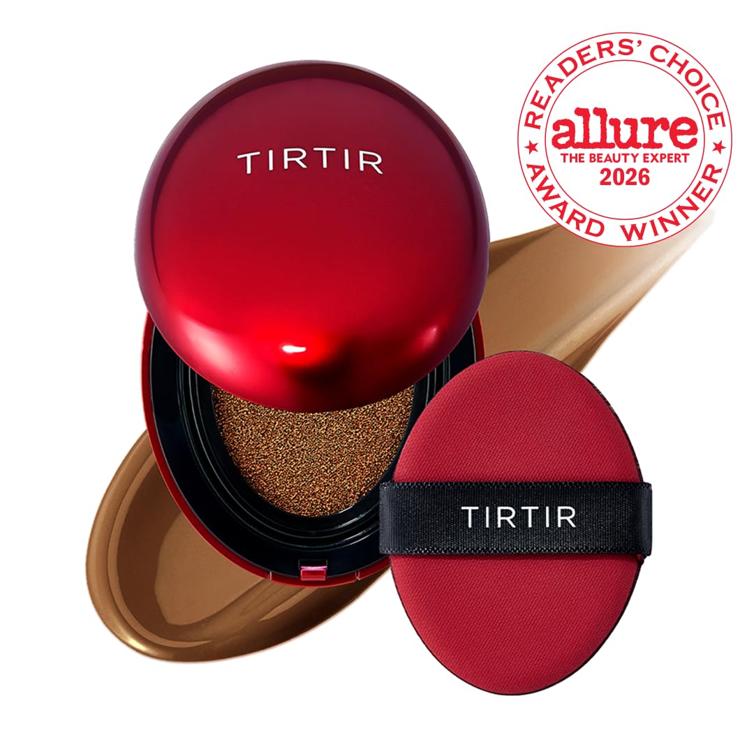 TIRTIR cushion open with puff illustrating easy application and controlled coverage