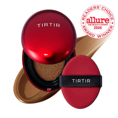 TIRTIR cushion open with puff illustrating easy application and controlled coverage