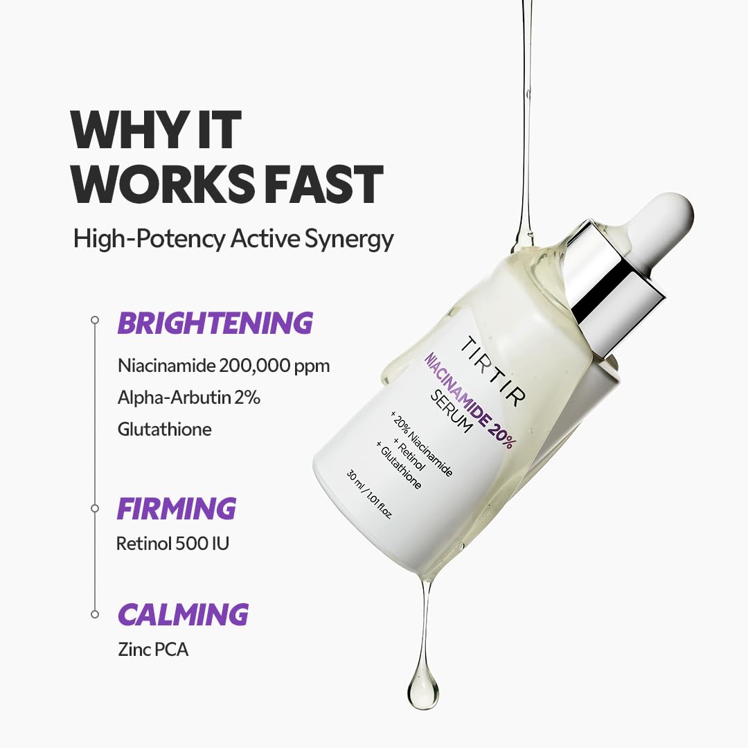 TIRTIR serum on hand demonstrating absorbent lightweight finish