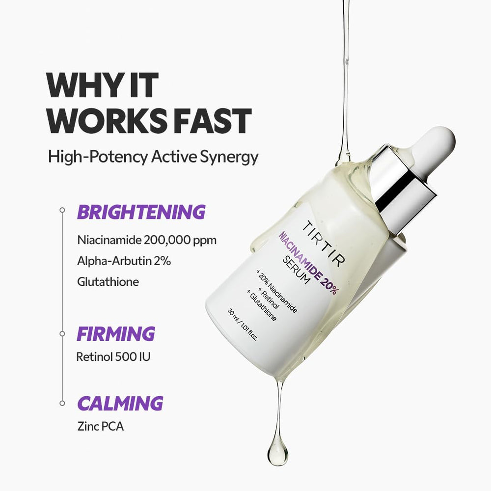TIRTIR serum on hand demonstrating absorbent lightweight finish