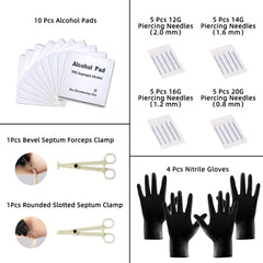 TKKUY needles and gauge labels displayed for correct gauge selection and safety