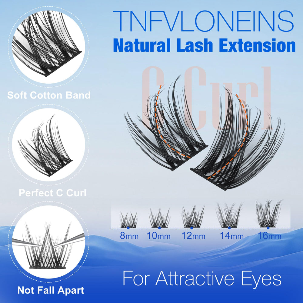 TNFVLONEINS C curl profile detail for natural lift and gentle volume
